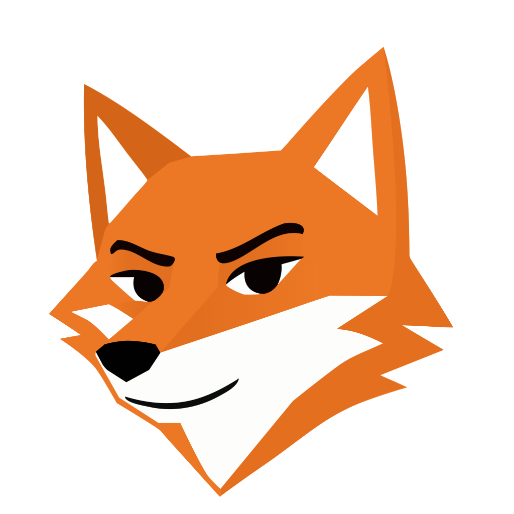 TrackPlata Fox Mascot